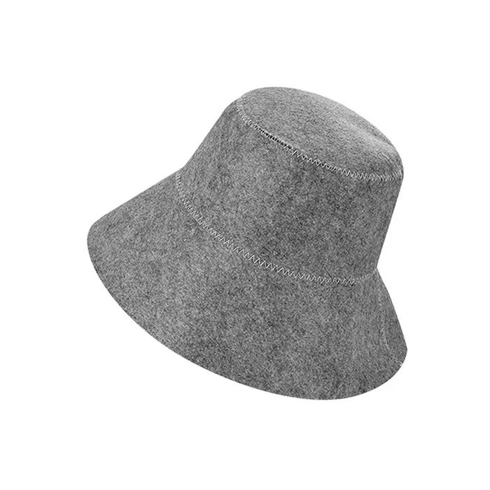 Chapeau de sauna en feutre, chapeau de bain, chapeau de sauna, diamètre 15,5 cm, durable, bonne abso