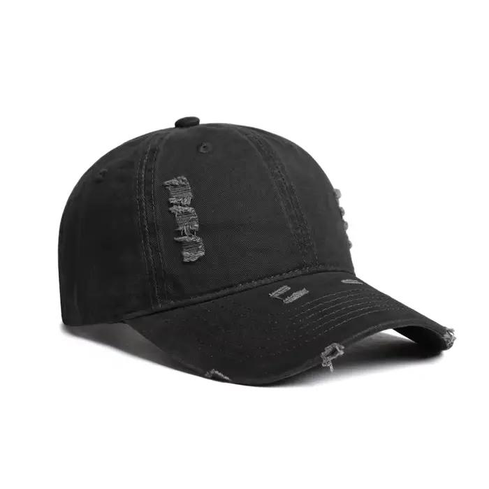 Casquette de baseball vintage délavée avec logo personnalisé, pour homme, en tissu doux, décontracté