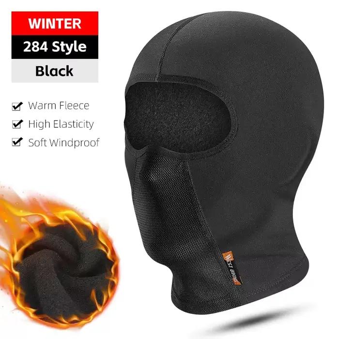 WEST BIKING – casquette de cyclisme, masque polaire chaud, coupe-vent, ski thermique, course à pied,