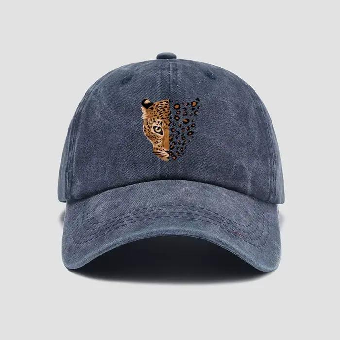 Casquette de baseball à imprimé léopard à la mode – Conception réglable à imprimé léopard, parfaite 
