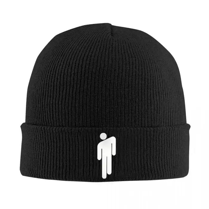 Bonnet de Chanteur Américain avec Logo Blanc pour Homme et Femme, Chapeau artificiel astique en Tric