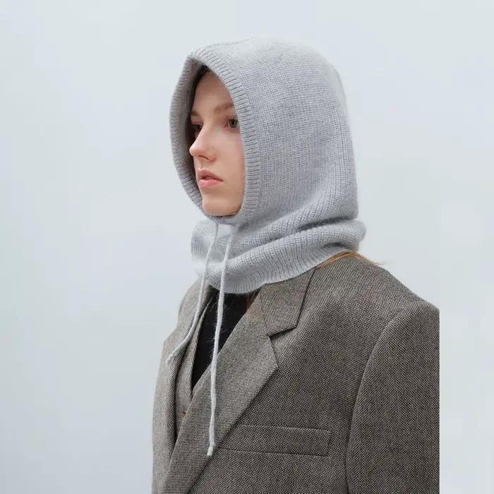 Chapeaux d'hiver pour femmes et filles, écharpe chaude à capuche, bonnet pour jeunes femmes, cagoule