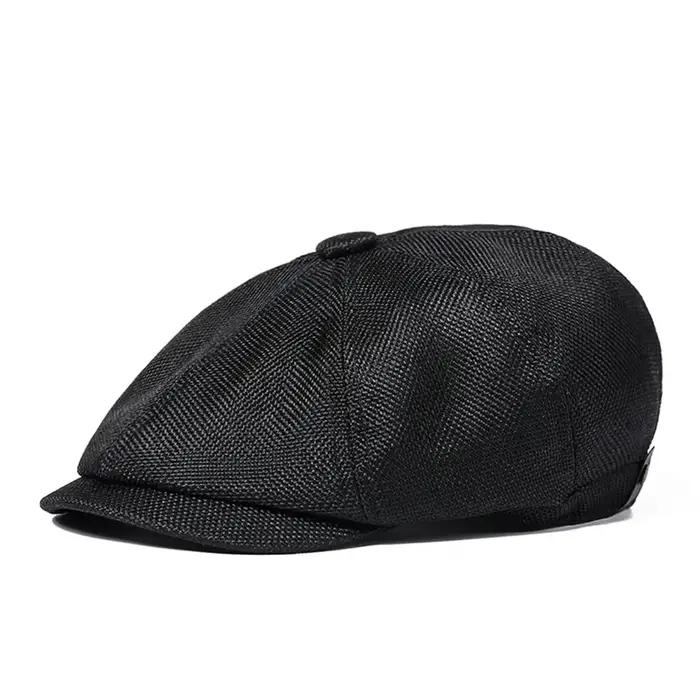 Chapeau béret rétro unisexe, casquette octogonale, style sauvage pour hommes et femmes, printemps au