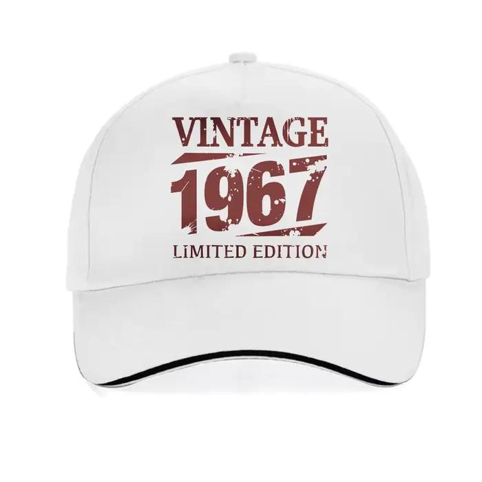 Casquette de baseball vintage 1967 avec lettres imprimées pour hommes et femmes, chapeau d'été avec 