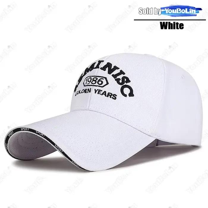 Casquette de baseball brodée vintage 1986 pour hommes et femmes |   Chapeau de sport rétro à bord lo