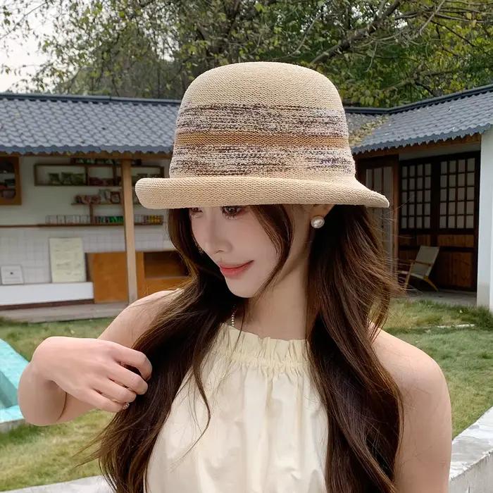 Chapeau Fedora en paille, chapeau melon à bord court en feutre de laine, casquette Panama, chapeau d
