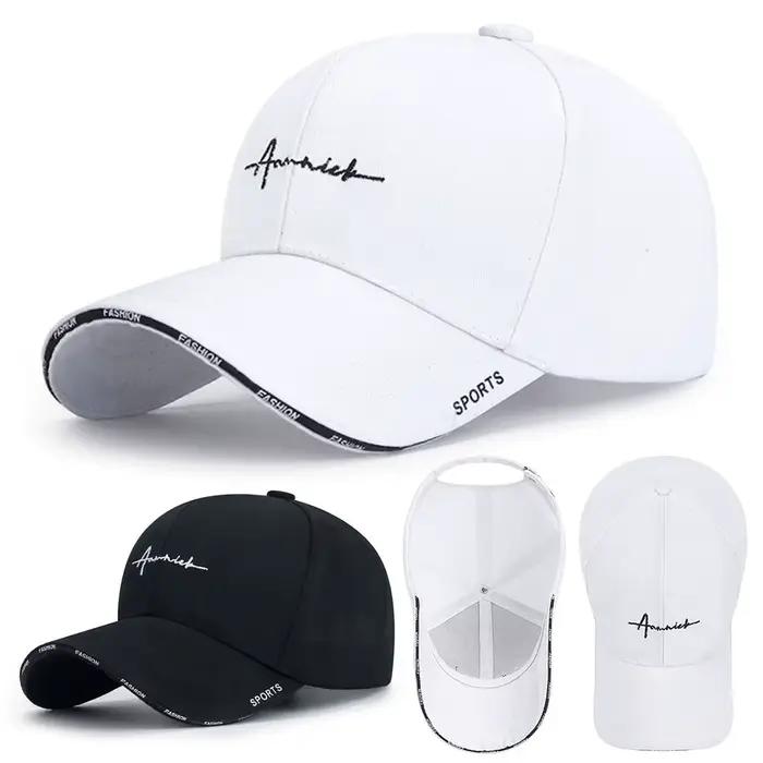Chapeaux de soleil respirants et réglables en coton, casquette de baseball de couleur unie, protecti