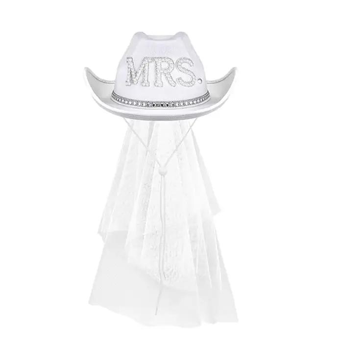 Chapeau de Cowgirl avec lettres en strass, casquette en feutre pour femmes et hommes, chapeaux occid