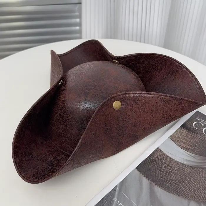 Chapeaux de Pirate Cosplay simples de couleur Pure, légers, respirants et confortables, casquettes d