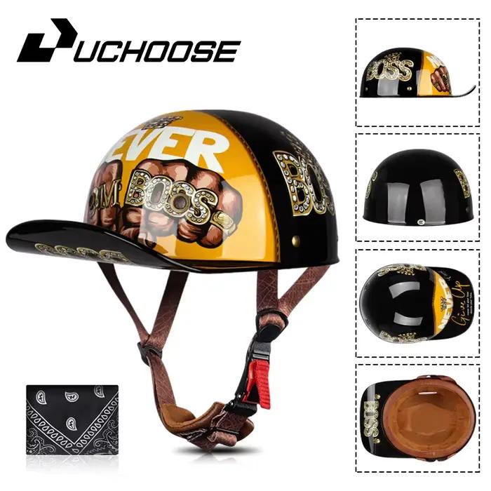 2024 visage ouvert adulte été rétro vélos Vintage demi-casque casquette de Baseball casques enfants 