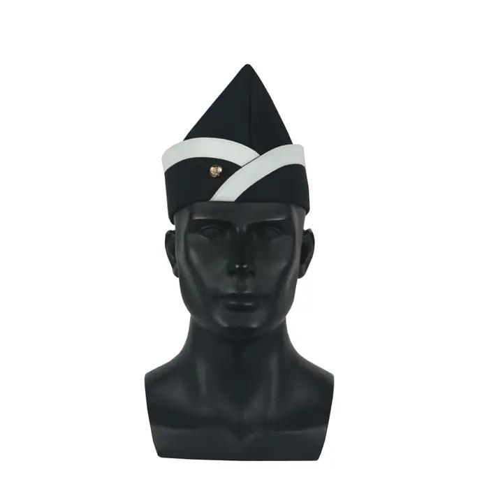 Cosplay Ghana Pallbearers cercueil danse casquette noire équipe de danse funéraire affichage chapeau