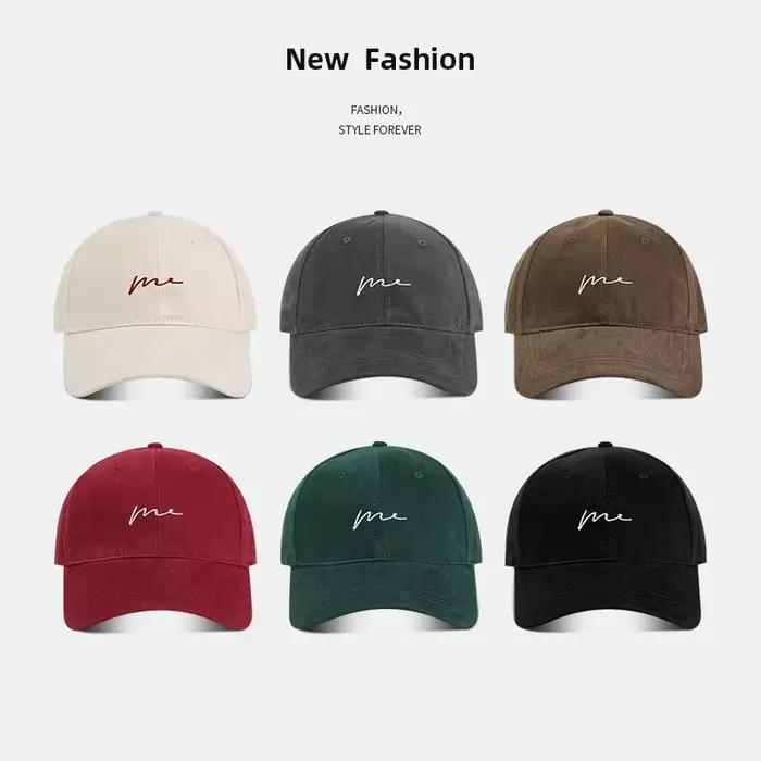 Casquette de baseball brodée avec lettres rétro, chapeau en langue de canard à grande tête, sports d