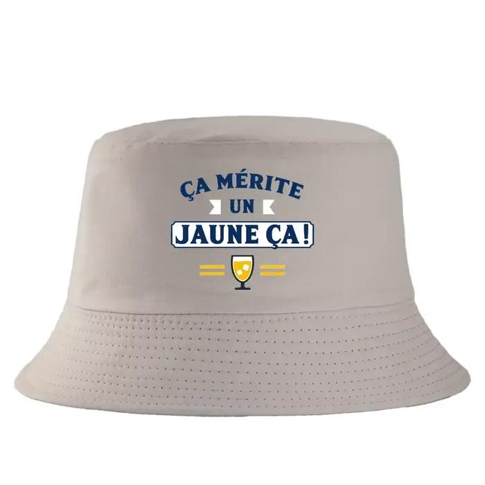 Chapeau de pêcheur jaune pour les amateurs de bière - ÇA MÉRITE UN JAUNE ÇA! Casquette de pêcheur av