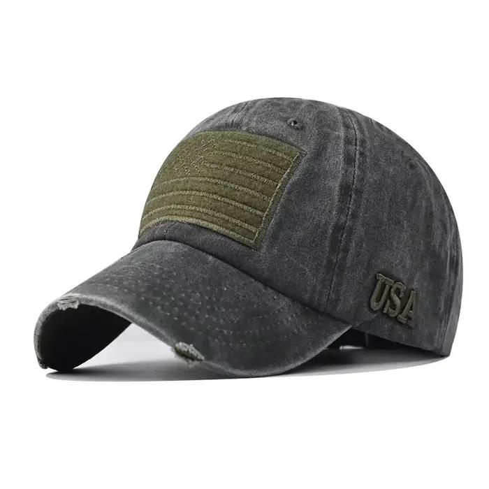 CNTANG 2024 été hommes casquette de Baseball mode coton drapeau américain chapeau de soleil Snapback