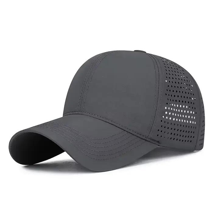 Casquette de soleil de randonnée légère pour hommes et femmes, chapeau respirant perforé au Laser à 