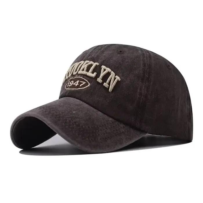 Nouveau chapeau de Baseball brodé en coton Brooklyn chapeau pour hommes et femmes Version coréenne c