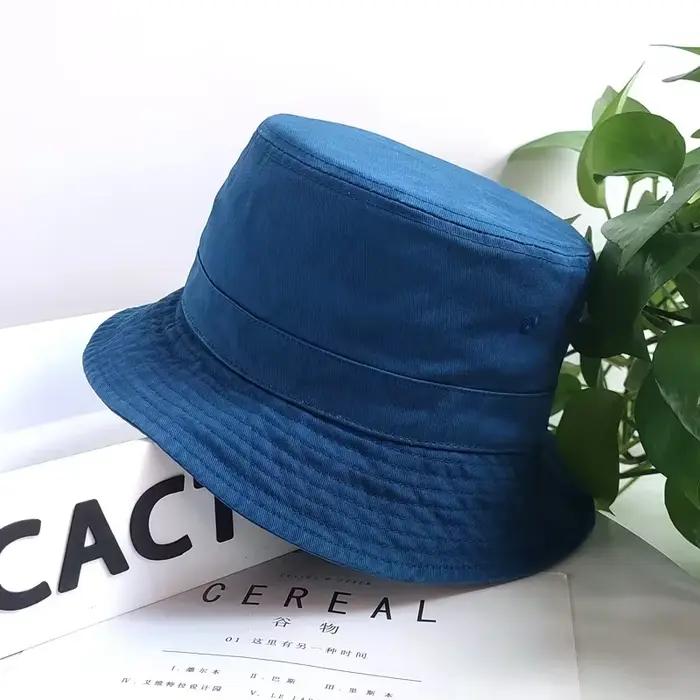 Chapeaux seau grande taille pour hommes et femmes, casquette de pêcheur Panama en pur coton, coréen 