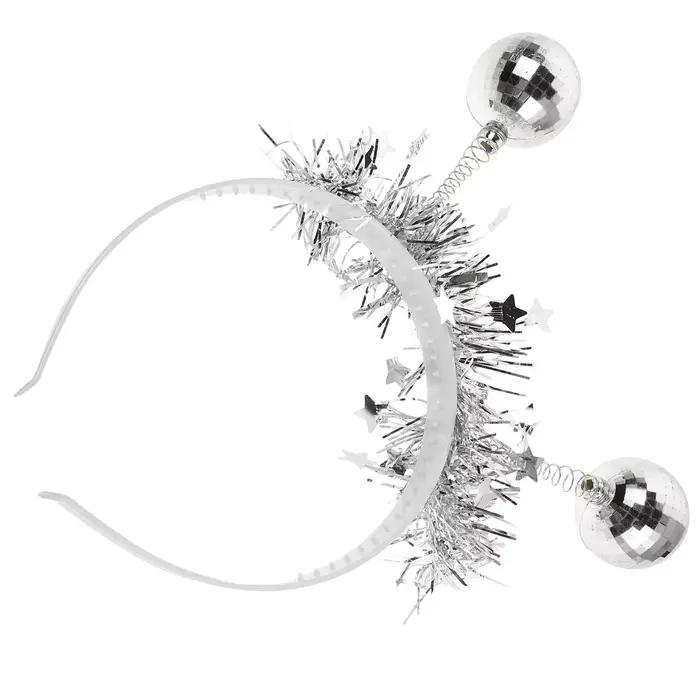Serre-tête Disco Vintage Effet Miroir pour Fête, Accessoires de Costume, Accessoires Cheveux Disco, 