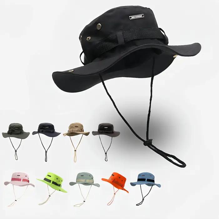Été nouveau chapeau seau pour hommes casquette de pêcheur pêche en plein air parasol grand bord Pana