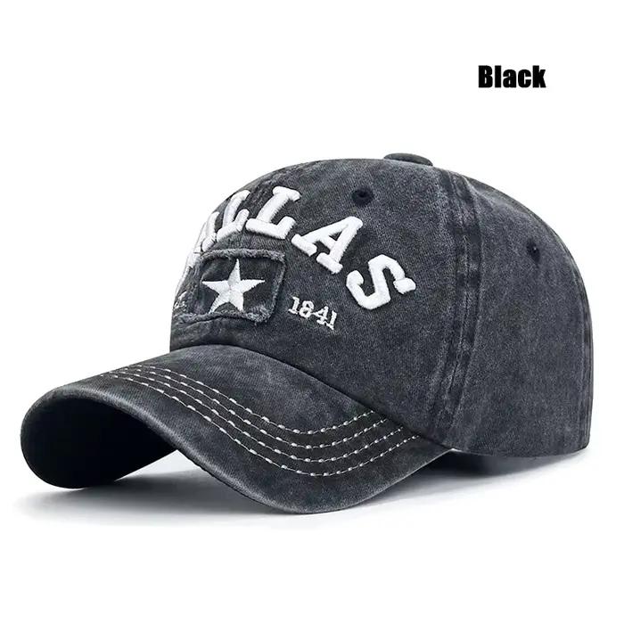 4 couleurs unisexe DALLAS 3D casquette de Baseball brodée casquettes Snapback chapeaux de soleil cha