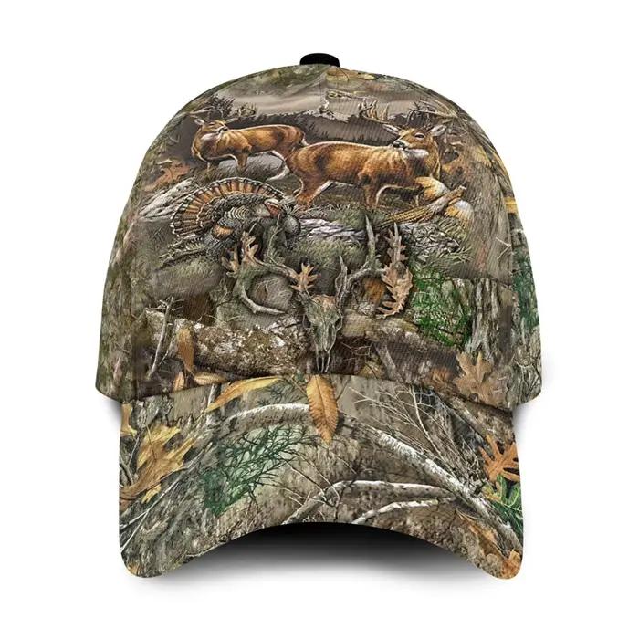 Scène de chasse casquette de Baseball cerf dinde forêt Camouflage chapeau pour unisexe en plein air 