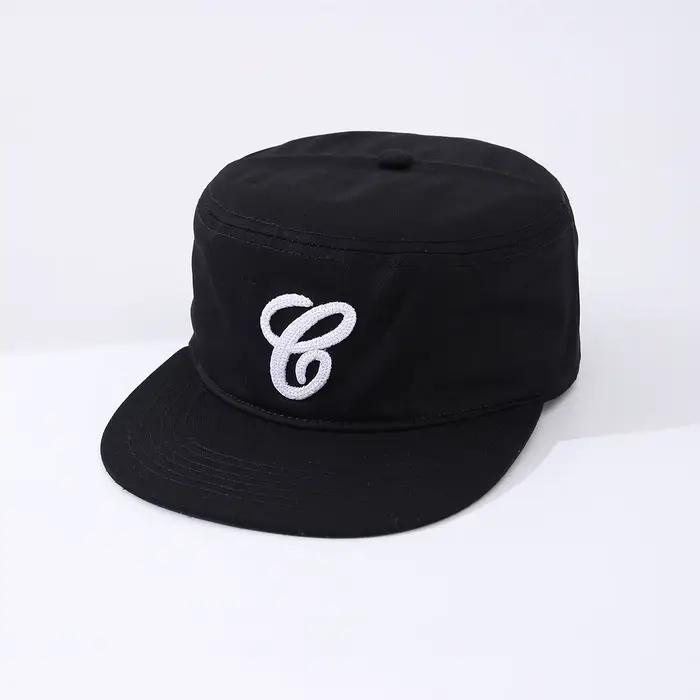 Chapeau de sommet à grandes lettres brodées, style anglais vintage, tendance, casual et polyvalent