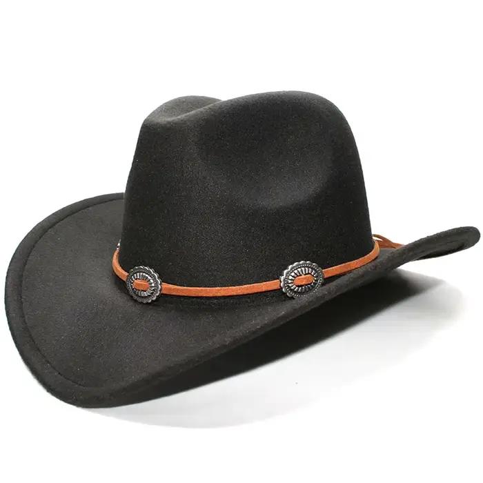 Chapeau de Cowboy pour enfants occidentaux, casquette de Cowgirl, chapeaux de Jazz, chapeau pour gar