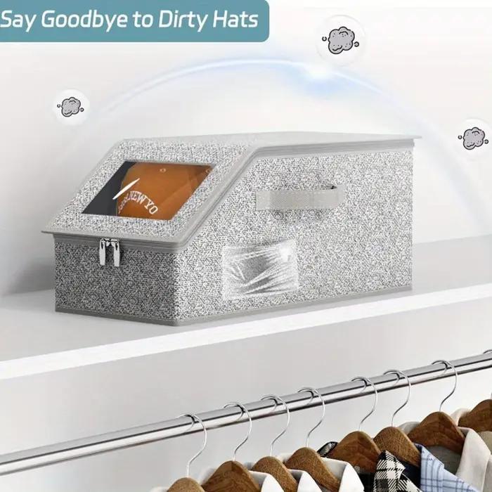 Boîte de rangement pliable pour casquette de Baseball, boîte de rangement pour chapeaux, boîtes de r