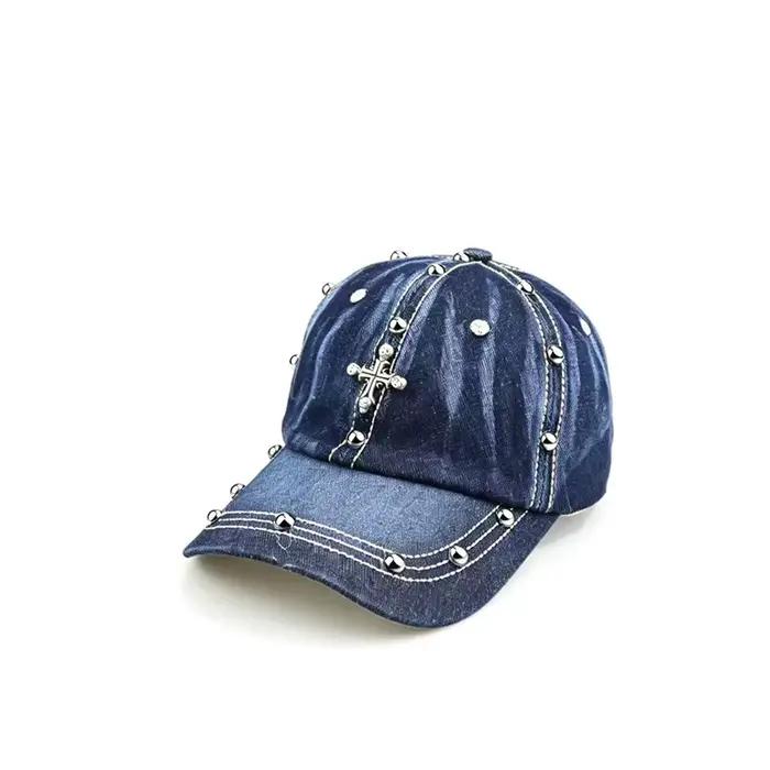 Casquette de baseball à clous croisés, casquette de baseball polyvalente décontractée pour l'extérie