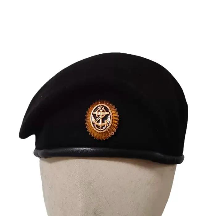 Béret noir original de la marine russe, casquette militaire russe, pour les passionnés de militaria
