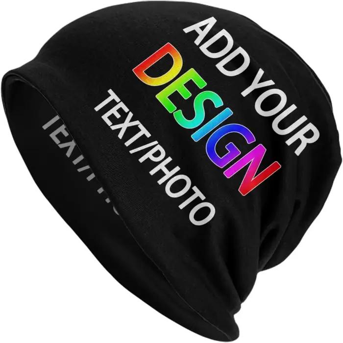 Bonnet ample personnalisé avec texte et photo personnalisés, chapeau de chimio, vêtements de sauna p