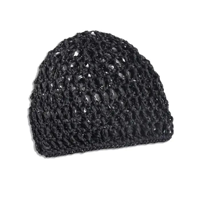 Bonnet en filet respirant simple, bonnet au crochet confortable, bonnets de perruque, bonnets chimio