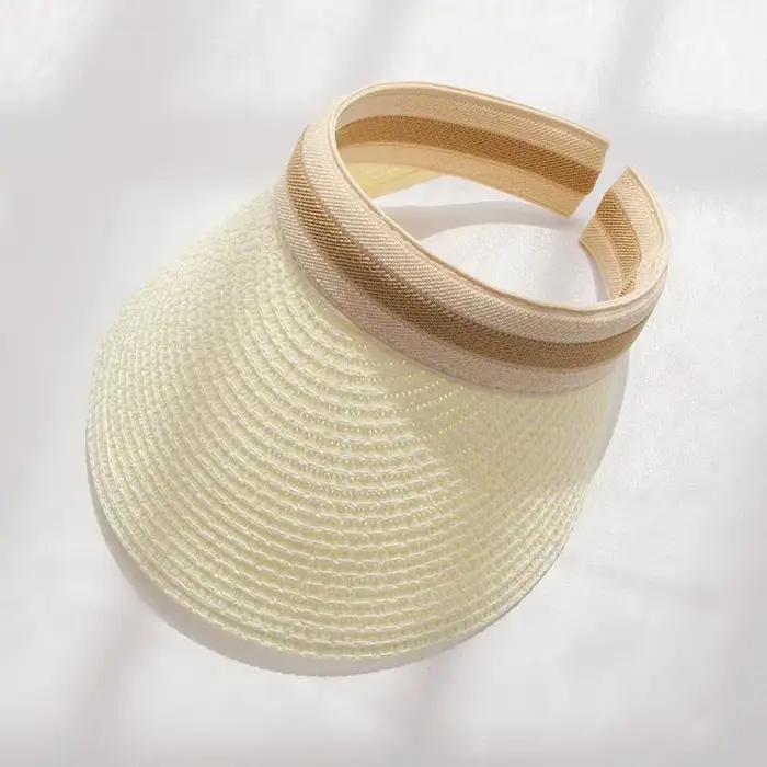 Chapeaux de soleil pour femmes, nouvelle mode, visière d'extérieur, casquette de plage respirable, c