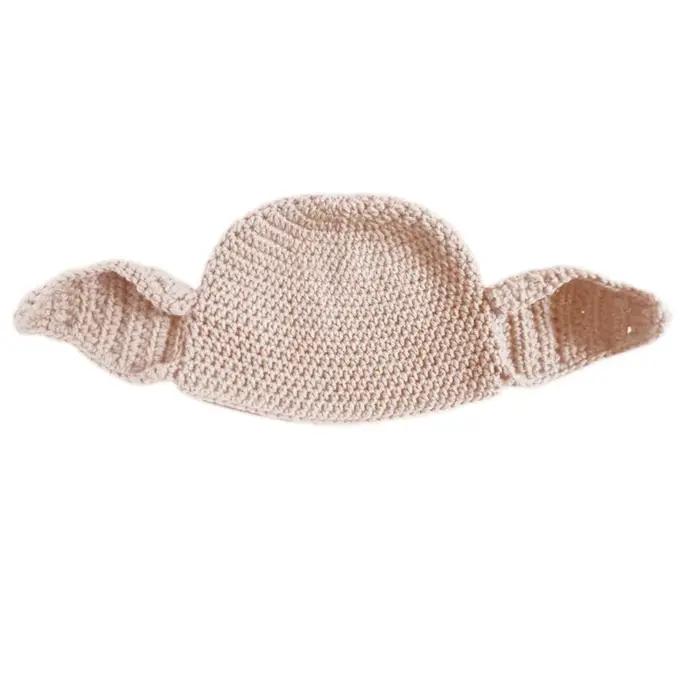 Chapeau tricoté à grandes oreilles, chapeau Parent-enfant en Crochet, casquette pull pour accessoire