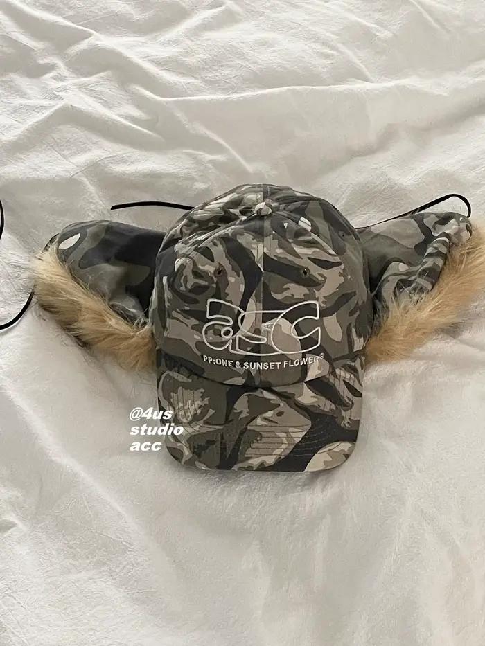 Casquette de Baseball Vintage pour femmes, chapeau Lei Feng en peluche avec Protection des oreilles 