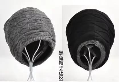 FS – Bonnet épais en laine tricoté pour homme, accessoire de marque, chaud, style Hip Hop, élégant, 