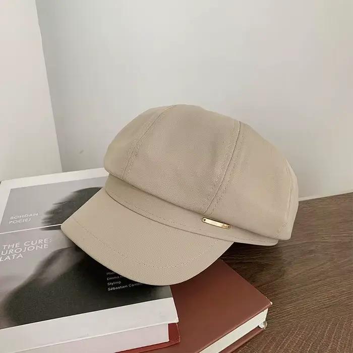 Béret pour femme, chapeau de newsboy, nouvelle collection automne et hiver 2023, grande circonférenc