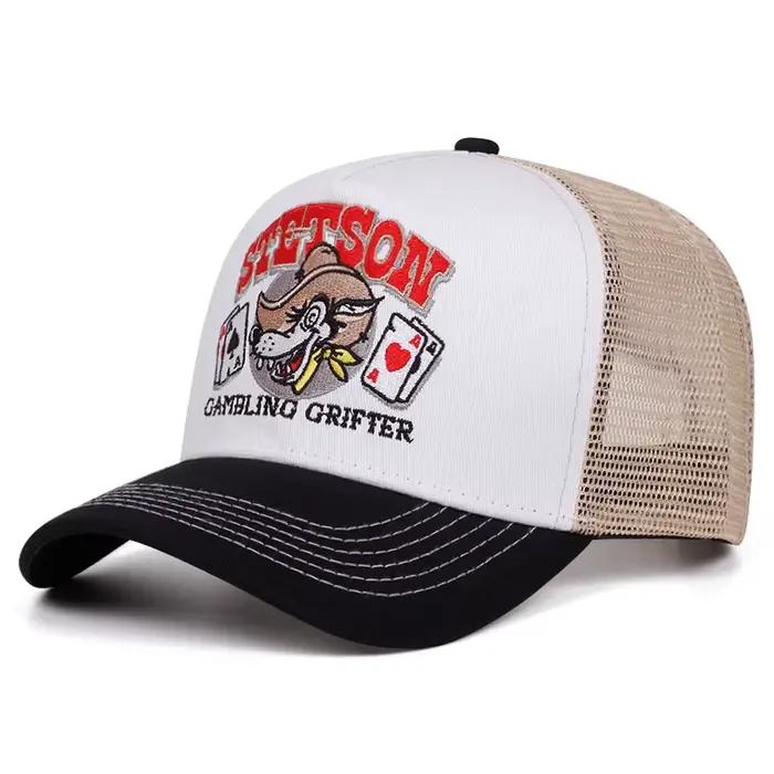 2025 personnalisé nouveau chapeau de baseball STETSON tête de loup Poker camion chapeau rue HipHop c