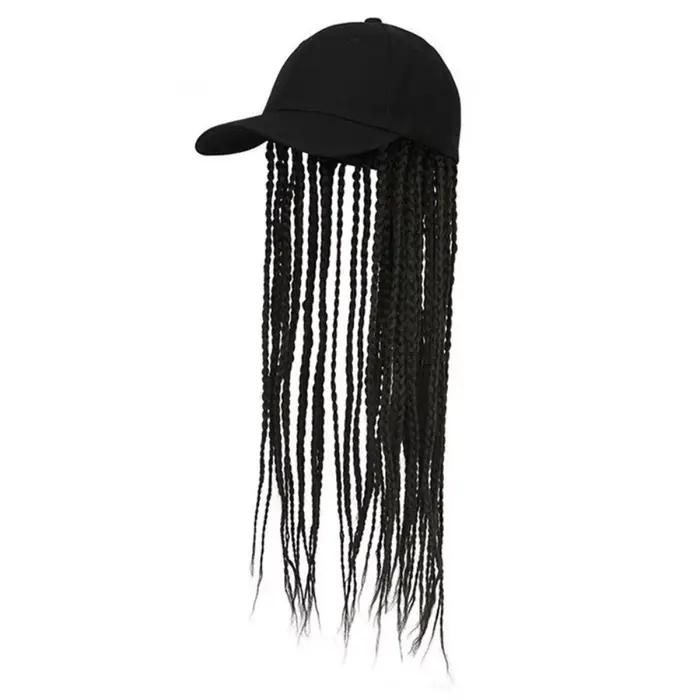 Casquette de baseball perruque Hip Hop chapeau casquette à visière usage quotidien perruque cheveux 