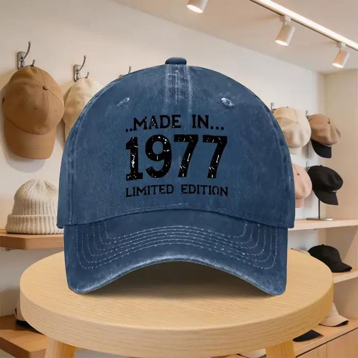 Casquette de baseball pour homme, édition limitée 1977, style vintage, chapeau décontracté tendance,