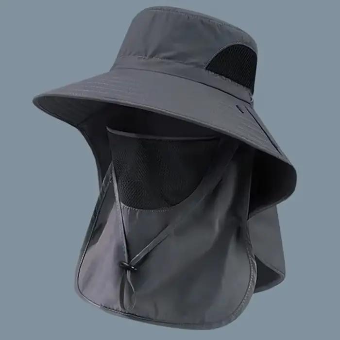 Chapeaux de soleil d'été Protection UV casquette de pêche de chasse en plein air pour hommes femmes 