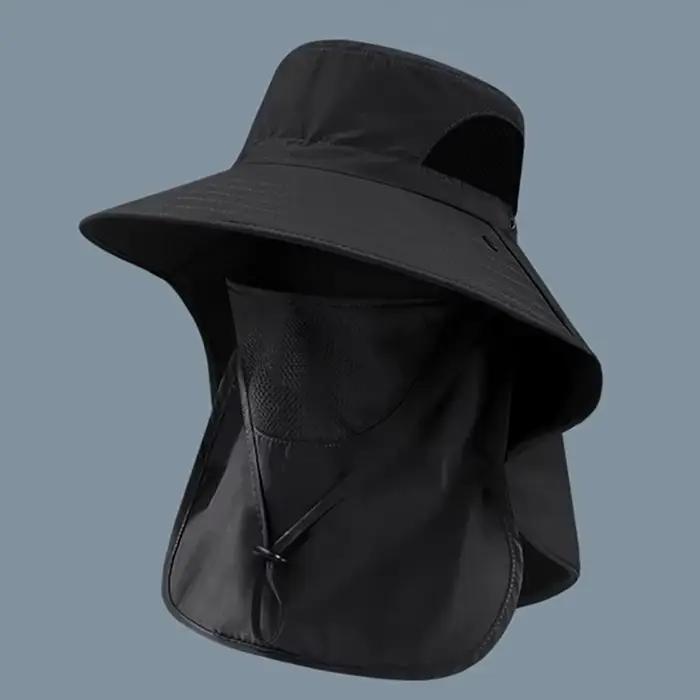 Chapeaux de soleil d'été anti-UV pour hommes et femmes, chapeau bob avec protection du cou, chapeau 