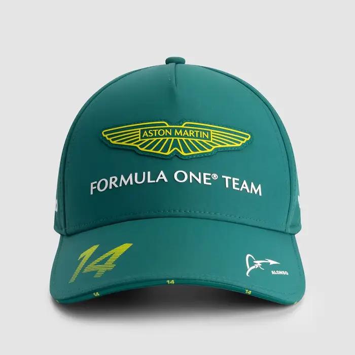 Casquette de pilote Aston Martin F1 Team 2025 Fernando Alonso, Alonso Espagne GP, GP britannique, Mi