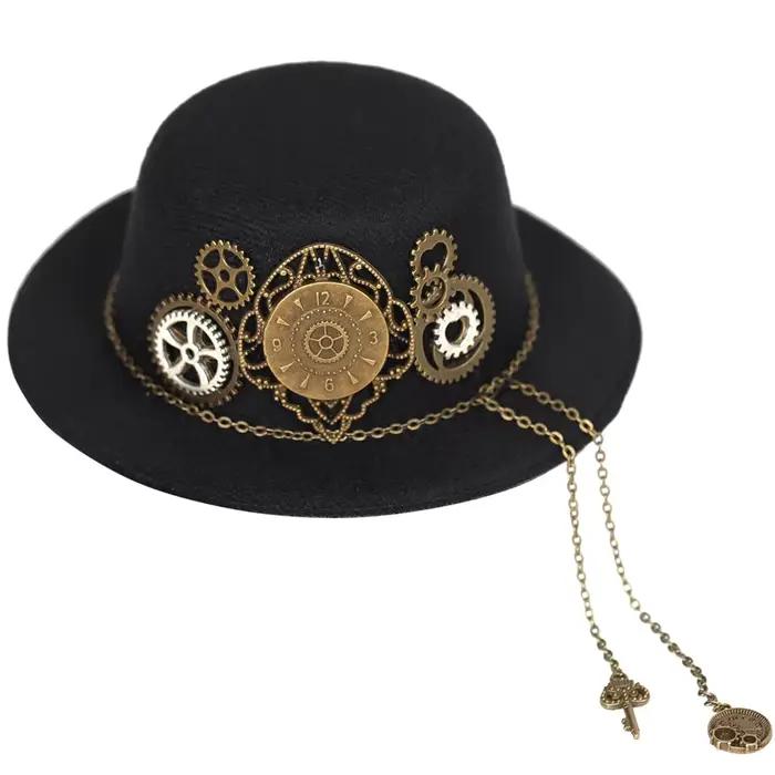 Couvre-chef gothique Steampunk chapeau victorien haut magique chapeau engrenages lunettes chaîne hau