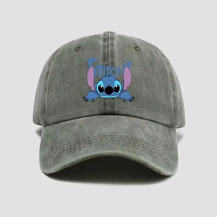 Casquette décontractée Stitch, casquette de baseball respirante à motif de personnage de dessin anim
