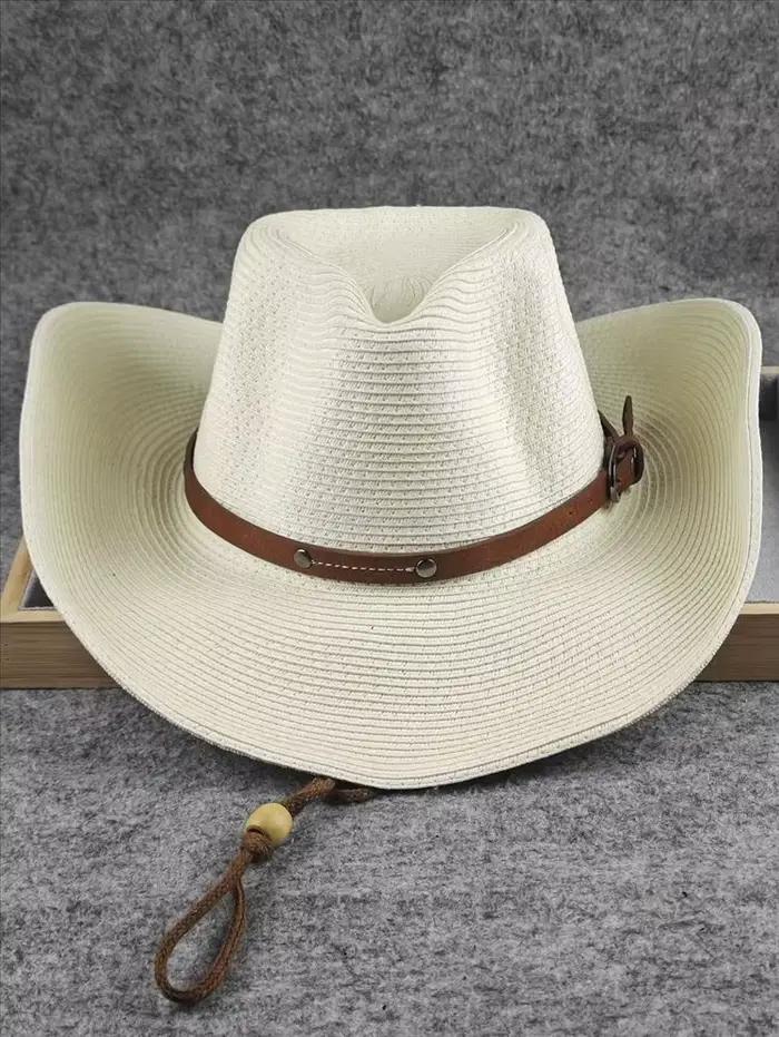 Chapeau de cowboy à grande taille de 62cm, chapeau de soleil de protection solaire d'été, chapeau de