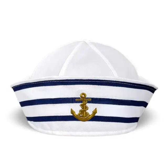 Chapeau de capitaine militaire pour adulte, ajustable, pour fête, carnaval, pour hommes et femmes