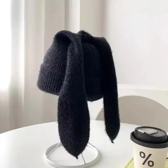 Chapeau d'oreille longue Crochet tricoté chapeaux mignon lapin chapeau oreilles de lapin chapeaux po