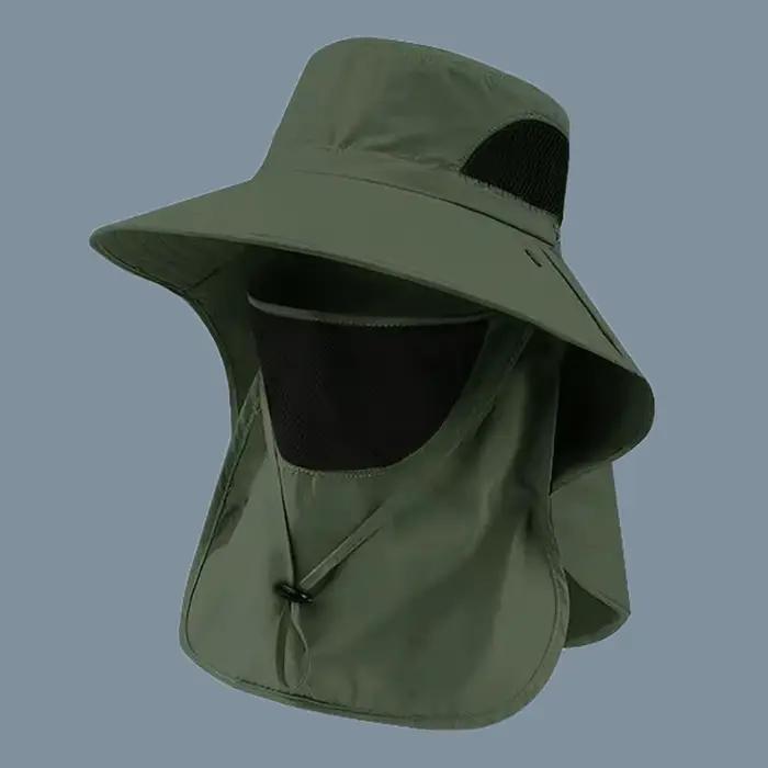 Chapeaux de soleil pour hommes et femmes, Protection UV d'extérieur, casquette de pêche, randonnée, 