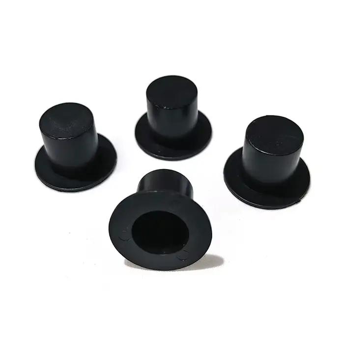 Mini chapeau de clown en plastique noir, décoration artisanale, accessoires cadeaux, petit chapeau d